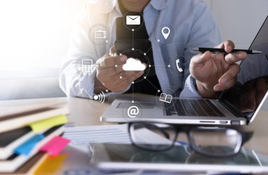 Cloud Computing Diyagramı Ağ veri depolama teknolojisi hizmeti