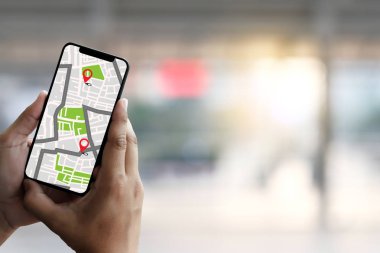 GPS Haritası Hedef Ağ Bağlantısı Konum Sokak Haritası GPS Simgeleri Navigasyonu