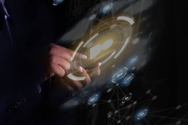 Ağ veri insanlara iletişim müşteri ağ uluslararası iş adamı