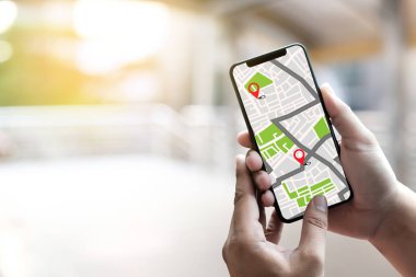 GPS Haritası Hedef Ağ Bağlantısı Konum Sokak Haritası GPS Simgeleri Navigasyonu