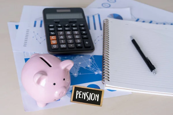 Man Think Positive Pension Happiness Money Saving Retirement Financial — Stock Photo, Image