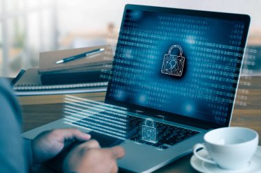 Siber güvenlik iş teknolojisi güvenli güvenlik duvarı Antivirus uyarı koruma güvenlik ve siber güvenlik duvarı