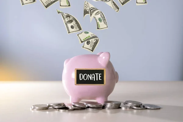 Donate Concetto Dare Donazione Carità Dare Aiuto — Foto Stock