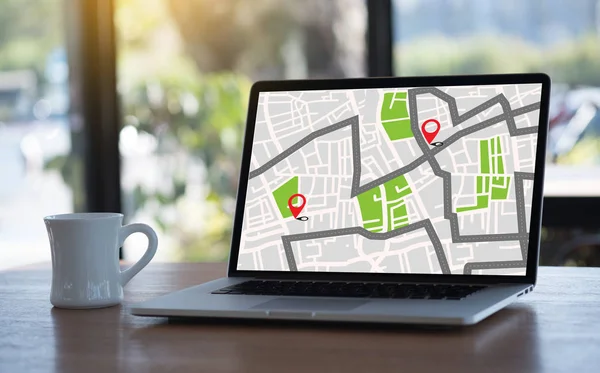 GPS Haritası Hedef Ağ Bağlantısı Konum Sokak Haritası GPS Simgeleri Navigasyonu