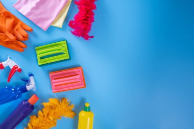 Renkli mutfak, banyo ve diğer temizlik temiz hizmet anlayışı Oda