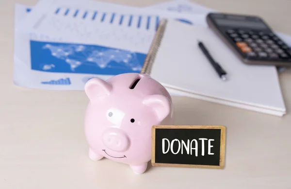 Donate Conceito Doação Doação Caridade Dar Ajuda — Fotografia de Stock