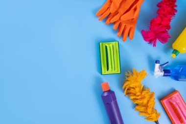 Renkli mutfak, banyo ve diğer temizlik temiz hizmet anlayışı Oda