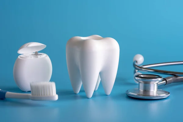 Herramientas Equipo Dental Saludable Para Cuidado Dental Concepto Dental Profesional —  Fotos de Stock