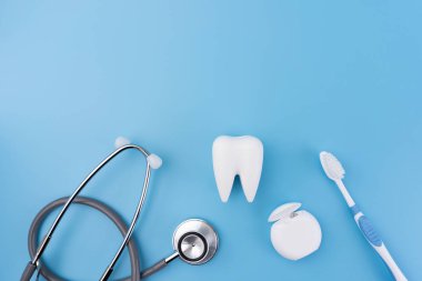 sağlıklı diş ekipman araçları profesyonel diş diş bakımı konsepti için