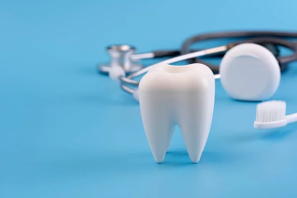 Ferramentas Equipamentos Odontológicos Saudáveis Para Cuidados Odontológicos Professional Dental Concept — Fotografia de Stock