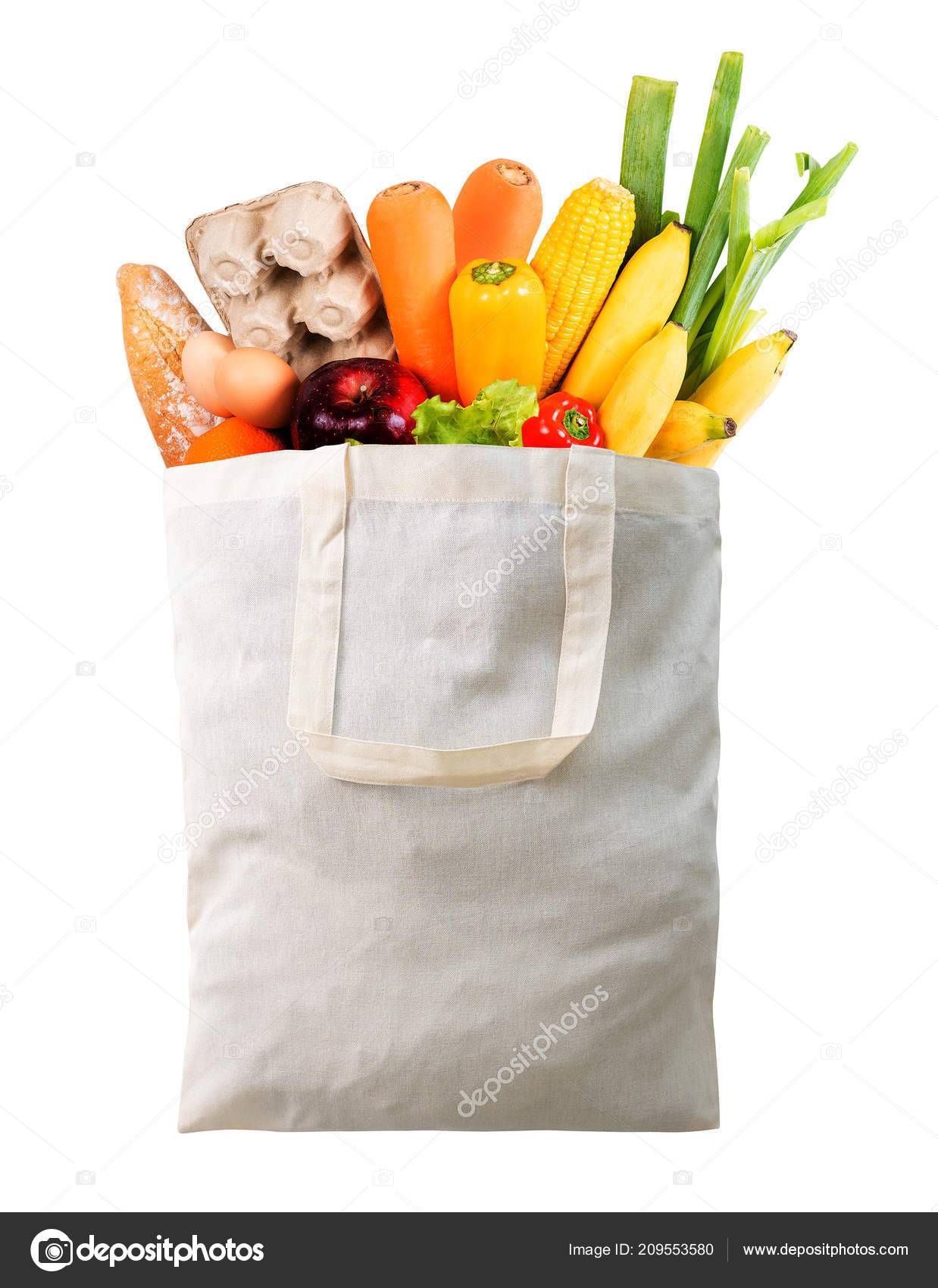 Eco Day Use Shopping Bag Vegetables Grocery Shopping Supermarket