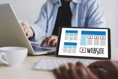 Web tasarım düzeni kroki çizim yazılım Media Www ve Grafik düzeni Web sitesi geliştirme projesi