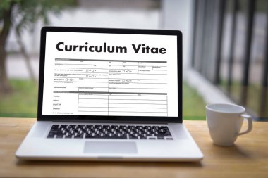 CV - özgeçmiş (iş mülakat kavramı ile iş Cv özgeçmiş), iş işadamı çalışma Office uygulaması işi