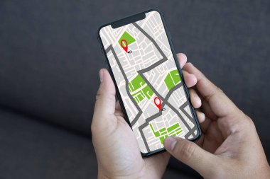 GPS Haritası Hedef Ağ Bağlantısı Konum Sokak Haritası GPS Simgeleri Navigasyonu