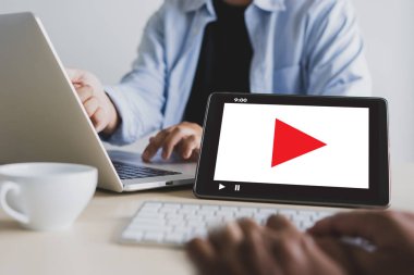 VIDEO MARKETING Ses Videosu, piyasa etkileşimli kanallar, Business Media Technology yenilik teknolojisi pazarlama teknolojisi kavramı