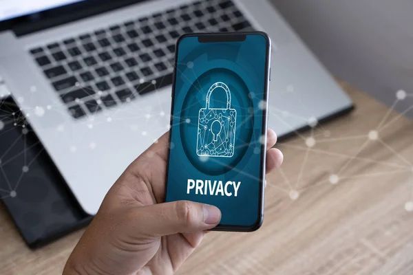 Privacidad Identificación Acceso Contraseña Contraseña Privacidad — Foto de Stock