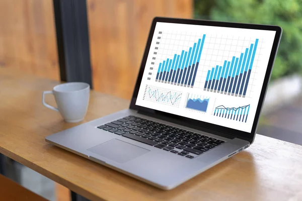 Man Business Analytics Financiële Bedrijfsfinanciën Boekhoudkundige Concept — Stockfoto