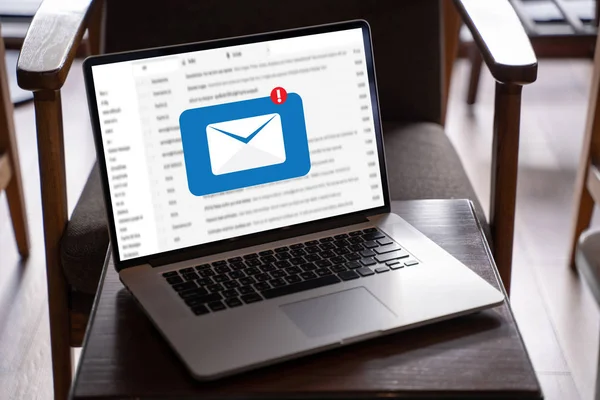 Mail Communicatie Verbindingsbericht Aan Mailing Contacten Telefoon Global Letters Concept — Stockfoto