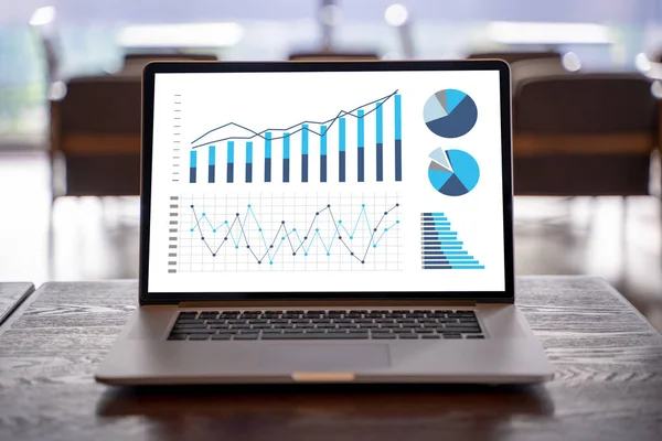 Kund Marknadsföring Försäljning Dashboard Grafik Konceptet Business Man Försäljningen Öka — Stockfoto