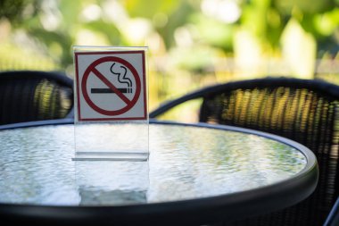Lütfen ücretsiz alan yok Sigara İçilmez işareti kafedeki git kavramı durdurmak