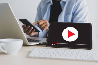 VIDEO MARKETING Ses Videosu, piyasa etkileşimli kanallar, Business Media Technology yenilik teknolojisi pazarlama teknolojisi kavramı