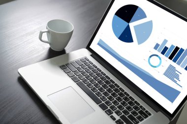Müşteri satış Pano grafik kavramı iş adam satış artış gelir hisse pazarlama
