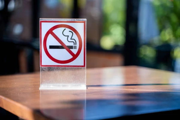 Não Fume Sinal Não Fumar Sinal Café — Fotografia de Stock