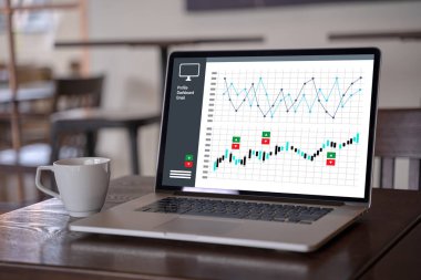 Müşteri satış Pano grafik kavramı iş adam satış artış gelir hisse pazarlama