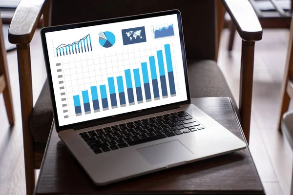 Kund Marknadsföring Försäljning Dashboard Grafik Konceptet Business Man Försäljningen Öka — Stockfoto