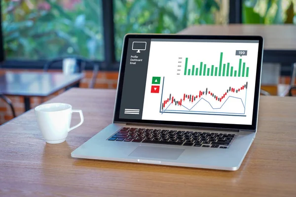 Arbeta Hårt Data Analytics Statistik Information Business Technolog — Stockfoto