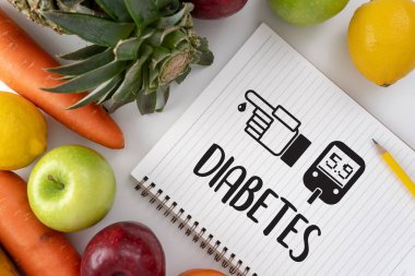 diyabet testi, sağlık tıbbi konsepti, obezite, diyabet için kan testi