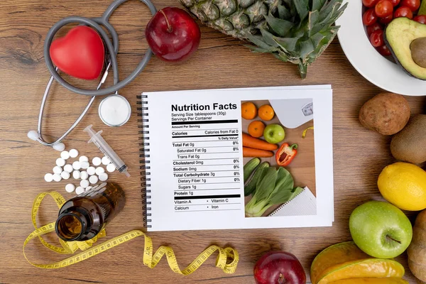 Alimentação Nutricional Para Uma Boa Saúde Alimentação Saudável Limpa — Fotografia de Stock