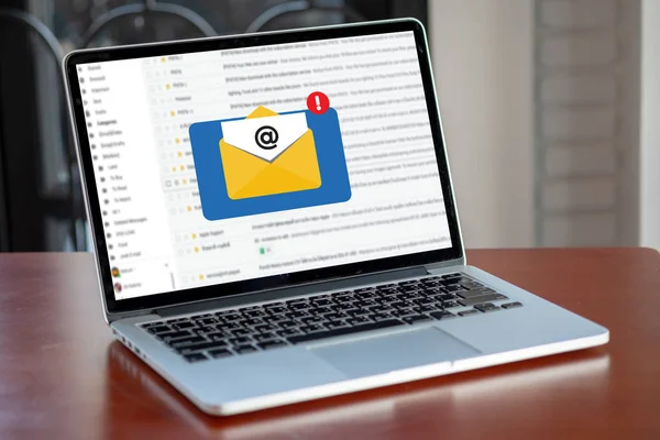 Mail Kommunikation Verbindungsnachricht Zum Mailen Von Kontakten Telefon Global Letters — Stockfoto