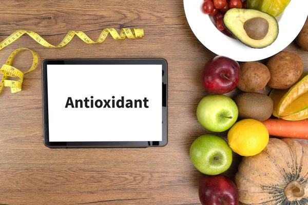 Antiossidanti Frutta Salute Alimentare Concetto Fitness — Foto Stock