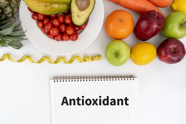 Antiossidanti Frutta Salute Alimentare Concetto Fitness — Foto Stock