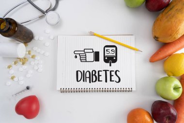 diyabet testi, sağlık tıbbi konsepti, obezite, diyabet için kan testi