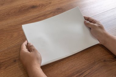 Boş katalog portre katalog kitap kadar sahte kimliği marka Wood