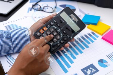 Finans belge dijital grafik Finans sosyal ağ diag ile