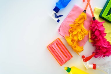 onun ev temizliği, ev temizliği yakın çekim toz losyonları