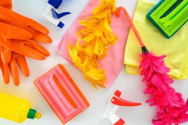 onun ev temizliği, ev temizliği yakın çekim toz losyonları