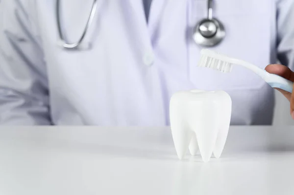 Tand-, hälso-och tandläkar Konceptbild av tandvård och behandli — Stockfoto