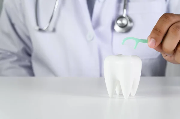 Tand-, hälso-och tandläkar Konceptbild av tandvård och behandli — Stockfoto