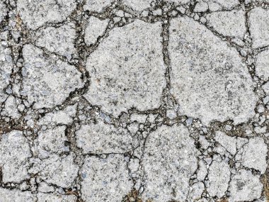Eski kirli çatlak beton duvar dokusu arka plan yol