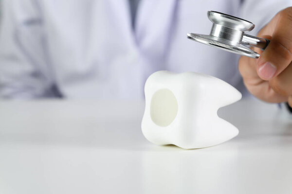 Tooth, health, dentistry concept image of dental care and treatm