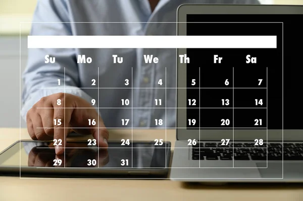 Recordatorio de Nombramientos al Calendario y Agenda del Organizador —  Fotos de Stock