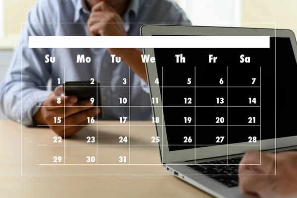 Recordatorio de Nombramientos al Calendario y Agenda del Organizador —  Fotos de Stock