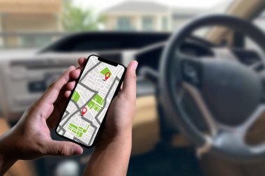 GPS harita yol hedef ağ bağlantısına yer sokak 