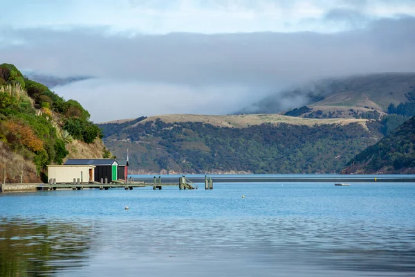 Gündüz Duvauchelle Yeni Zelanda Nın Güneyindeki Banks Yarımadası Ndaki Akaroa — Stok fotoğraf