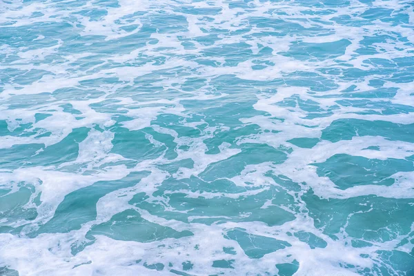 Suave Ola Azul Del Océano Playa Arena Fondo Texturizado — Foto de Stock