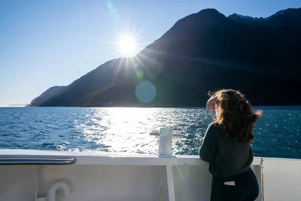 Milford 'un güzel manzaralı gezgini Fiordland Ulusal Parkı' nda Yeni Zelanda.